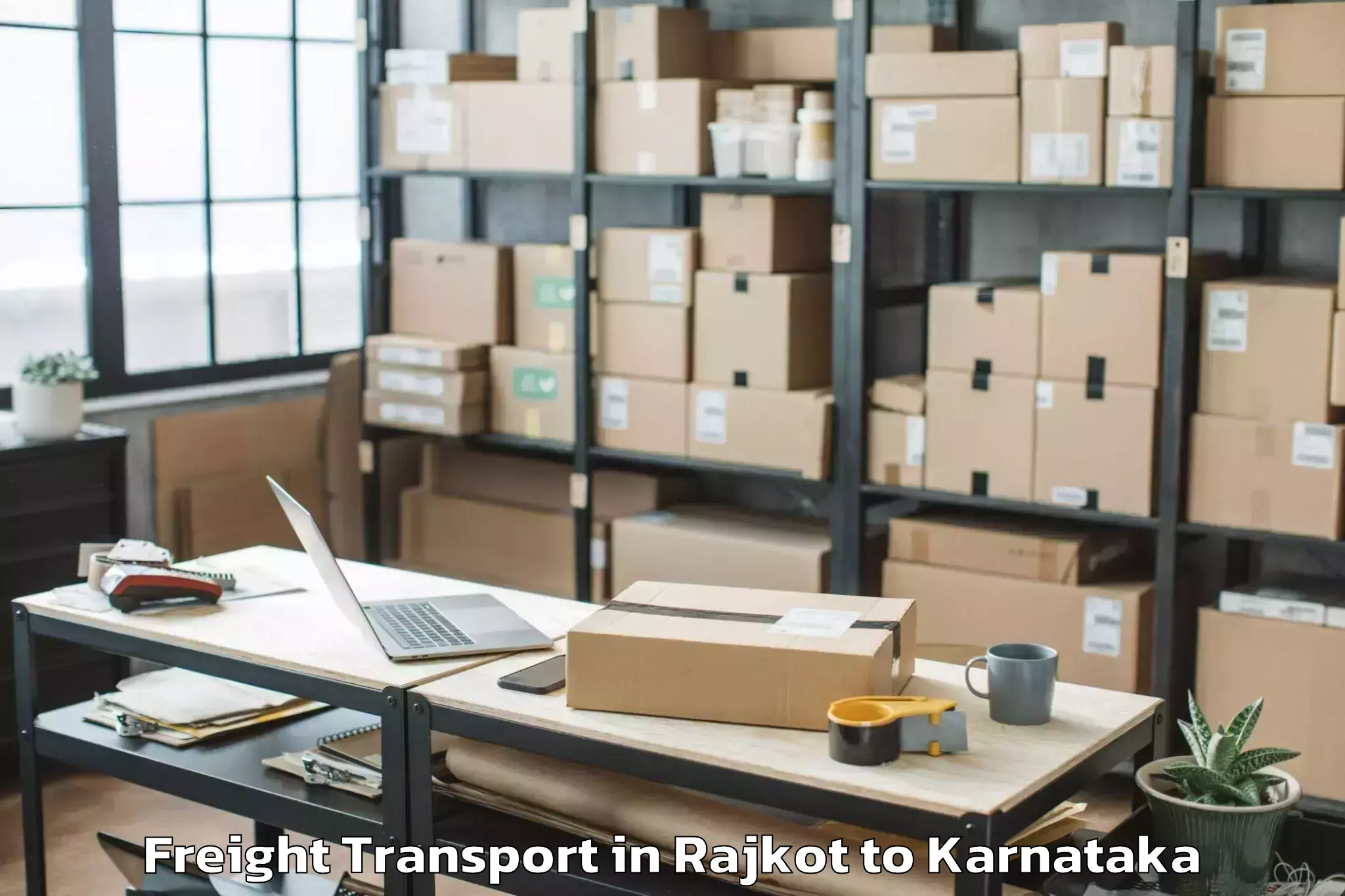 Top Rajkot to Karnataka Freight Transport Available